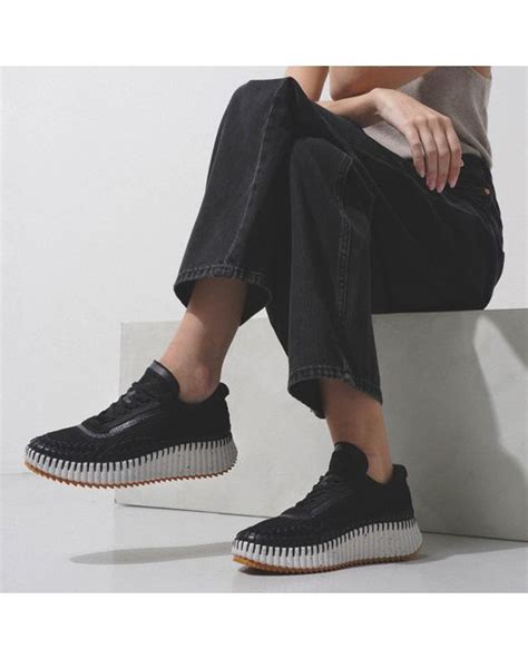 chloe sneakers black|chloe sneakers nama.